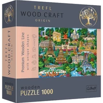 Wood Craft Híres helyek: Franciaország 1000 db-os prémium fa puzzle – Trefl
