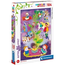 Mese idő Supercolor csillámos-puzzle 104 db-os – Clementoni