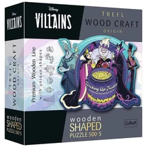 Wood Craft: Disney Gonosztevők 500+5 db-os prémium fa puzzle – Trefl