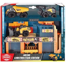 Micro építőipari állomás 3 db munkagéppel – Dickie Toys