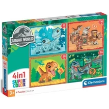 Jurassic World 4 az 1-ben 12–16–20–24 db-os puzzle – Clementoni