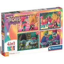 Trollok 4 az 1-ben Super color puzzle – Clementoni