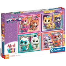 SzuperCicák 4 az 1-ben 12, 16, 20 és 24 db-os puzzle – Clementoni