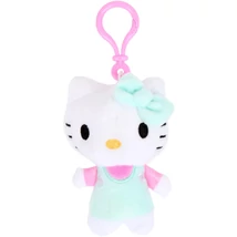 Hello Kitty plüss táskaklipp, 12 cm – mentazöld