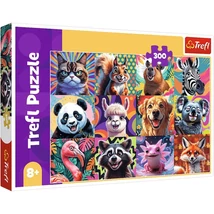 Vicces állatportrék 300 db-os puzzle – Trefl