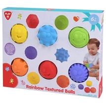 Playgo: Tapintásfejlesztő szivárvány bébilabdák