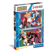 Sonic a sündisznó 2×60 db-os supercolor puzzle – Clementoni
