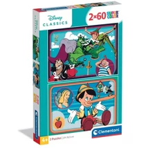 Disney klasszisok 2×60 db-os Supercolor puzzle – Clementoni