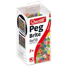 Quercetti: Peg Brite világító kristály pötyi utántöltő szett 180 db-os