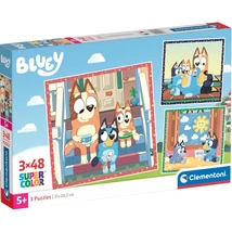 Bluey 3×48 db-os Supercolor puzzle – Clementoni