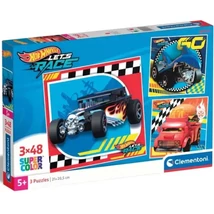 Hotwheels 3×48 db-os Supercolor puzzle – Clementoni