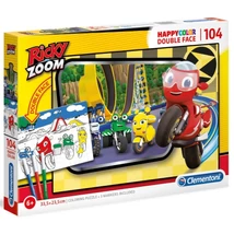 Ricky Zoom Double 2 az 1-ben 104 db-os színezhető kétoldalas puzzle – Clementoni