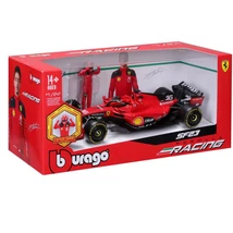 Bburago: Ferrari SF23 F1 versenyautó fém autómodell pilótával 1/24 (Charles Leclerc #16)