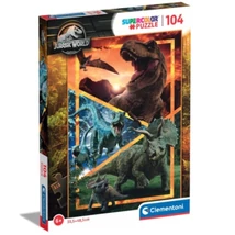 Jurassic World dinoszauruszok Supercolor 104 db-os puzzle – Clementoni