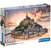 Mont Saint-Michel a naplementében 1500 db-os HQC kompakt puzzle – Clementoni