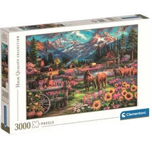 HQC Szabadon vágtatva lovas 3000db-os puzzle - Clementoni