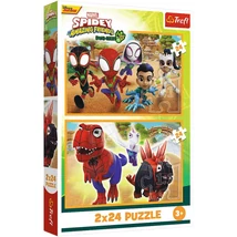 Spidey és a dinók 2×24 db-os puzzle – Trefl