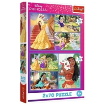 Disney Hercegnők 2×70 db-os puzzle – Trefl