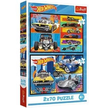 Hot Wheels - 2 x 70 db-os puzzle - Trefl