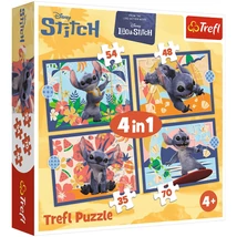 Disney: Stitch nyaralása 4 az 1-ben puzzle – Trefl