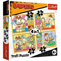Garfield történetei 4az1-ben puzzle szett – Trefl