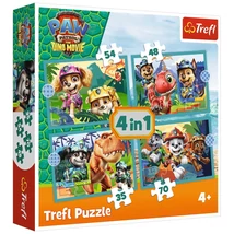 Mancs őrjárat kalandok a dinók szigetén 4 az 1-ben puzzle szett - Trefl