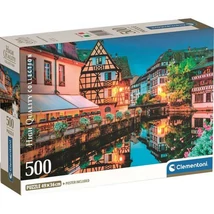 Kivilágított város HQC 500 db-os Compact puzzle – Clementoni