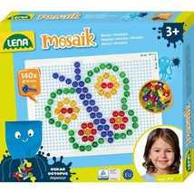 LENA: Mosaik Átlátszó pötyi kreatív szett 10 mm 140 db-os