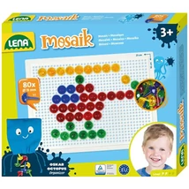 LENA: Mosaik Átlátszó pötyi kreatív szett 15 mm 80 db-os