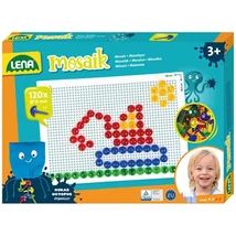 LENA: Mosaik Átlátszó pötyi kreatív szett 15 mm 120 db-os