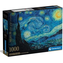 Museum Collection: Van Gogh – A csillagos éj HQC 1000 db-os puzzle poszterrel – Clementoni