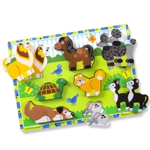 Kis kedvencek vastag fa formapuzzle 8 elemmel – Melissa & Doug