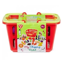 Playgo: Élelmiszer készlet bevásárló kosárban