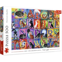 Macskás ábécé 500 db-os puzzle – Trefl