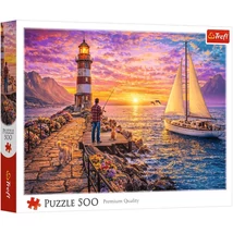 Világítótorony naplementében 500db-os puzzle - Trefl