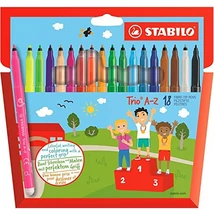 Stabilo: Trio A-Z színes filctoll szett 18 db-os