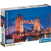 Tower Bridge éjjel HQC 1000 db-os puzzle poszterrel – Clementoni