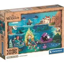 Disney A kis hableány térkép 1000 db-os puzzle poszterrel – Clementoni