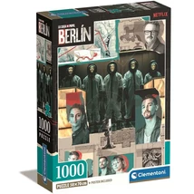 A nagy pénzrablás: Berlin szereplői 1000 db-os Compact puzzle 50×70 cm – Clementoni