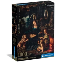 Museum Collection: Leonardo da Vinci – A sziklák szűze 1000 db-os puzzle poszterrel – Clementoni