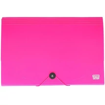 Spirit: Irattartó mappa A4 12 rekeszes neon rózsaszín