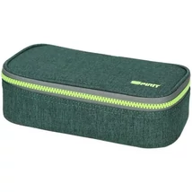 Spirit: Sötét és világoszöld színű ovális tolltartó 23×10 cm