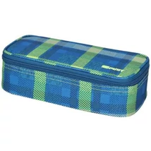 Spirit: Kék színű mintázott ovális tolltartó 23×10 cm