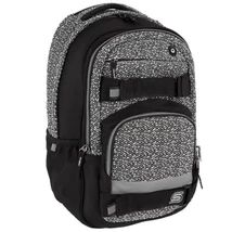 Spirit: Campus fekete-fehér lekerekített iskolatáska, hátizsák 46×32×19 cm