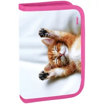 Spirit: Cica mintás töltött kihajtható tolltartó 50 db-os