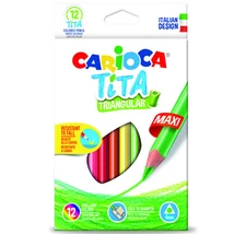 Carioca: Tita maxi háromszög színes ceruza 12 db-os
