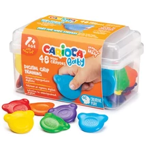 Maci formájú Baby Teddy zsírkréta 48 db-os, tárolóban – Carioca