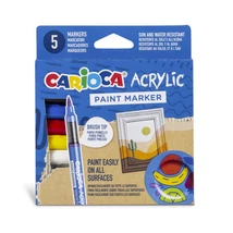 Acrylic Akril marker 5 db-os szett – Carioca
