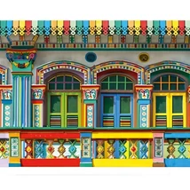 Gyémántszemes kirakó: Dél-Amerika színei gyémántfestő szett 30×40 cm