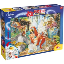 A Dzsungel könyve 2 az 1-ben 108 db-os puzzle és színező 50×35 cm – Lisciani